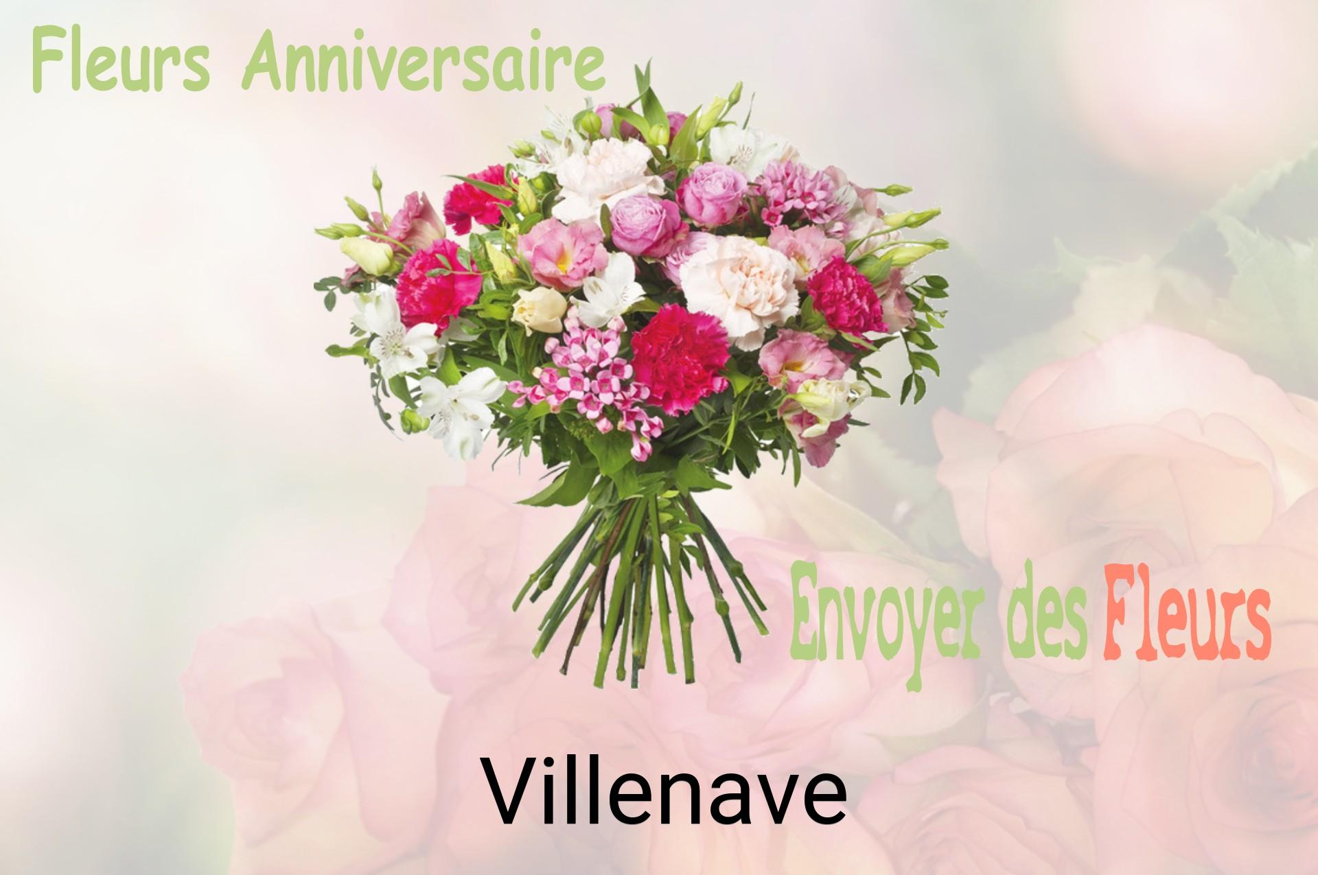 Bouquet de fleurs d’anniversaire livré à Villenave