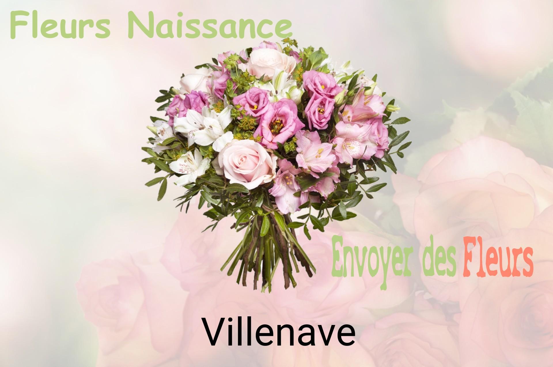 Bouquet de fleurs de naissance livré à Villenave